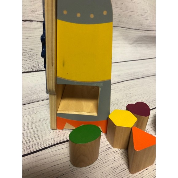 P’kolino Geared Shape Sorter Wooden Toy - Picture 4 of 6